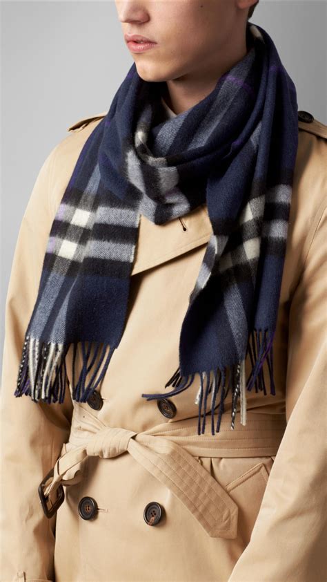 burberry blue scarf cashmere.